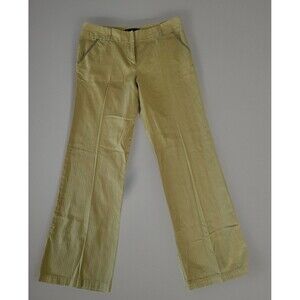 Boden Classic Chino Pants With Cute Piping Stitching Detail Spring Green Size 12